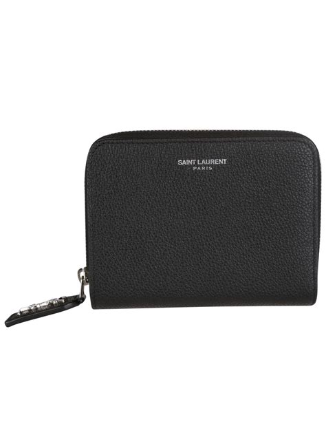 saint laurent zip around wallet